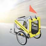 Reboque de Bicicleta para Cães NOVO Amarelo & Cinzento Até 26kg