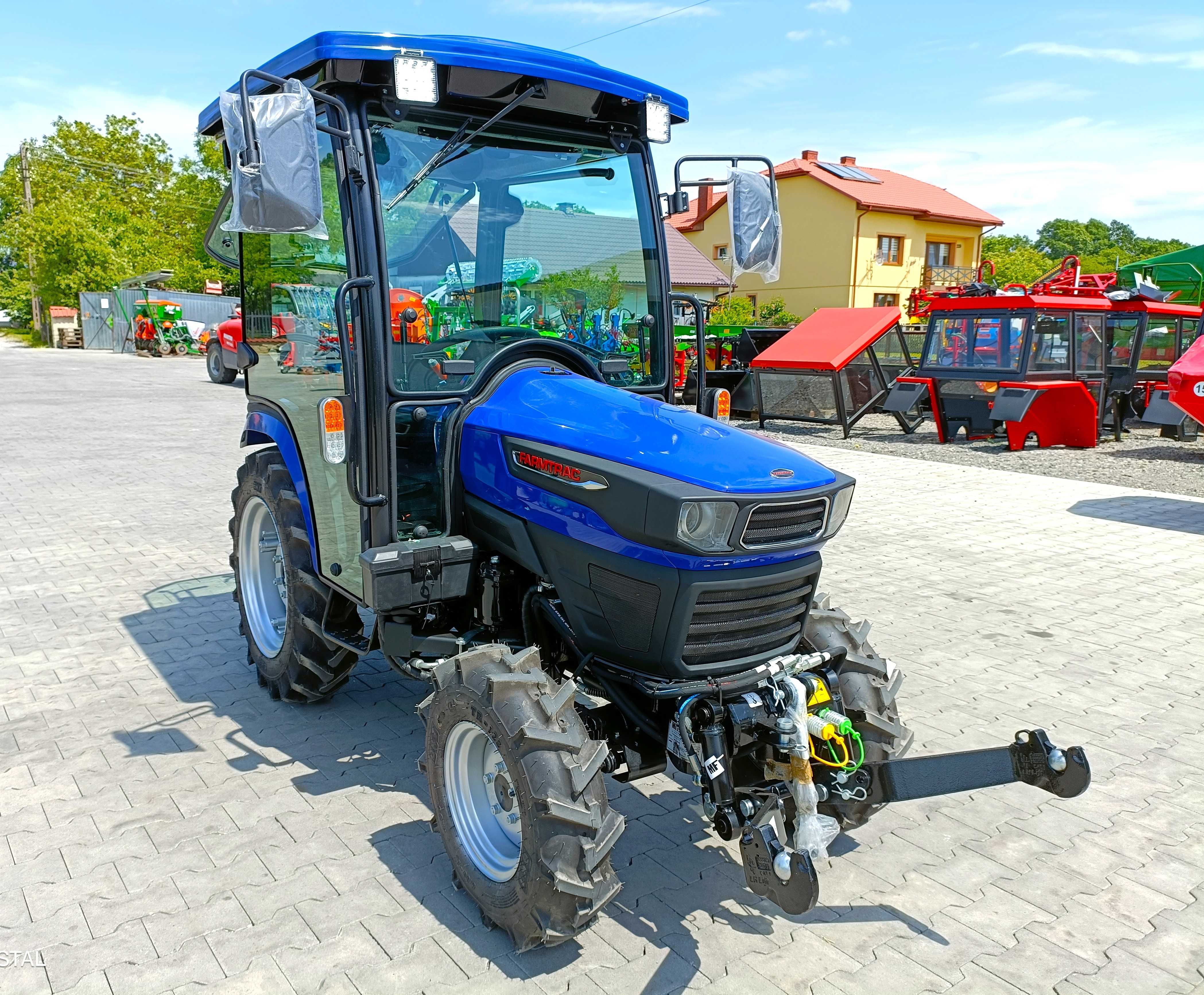 Mini traktor 26 4WD 26KM Farmtrac TUZ kabina od ręki AGROSTAL Promocja