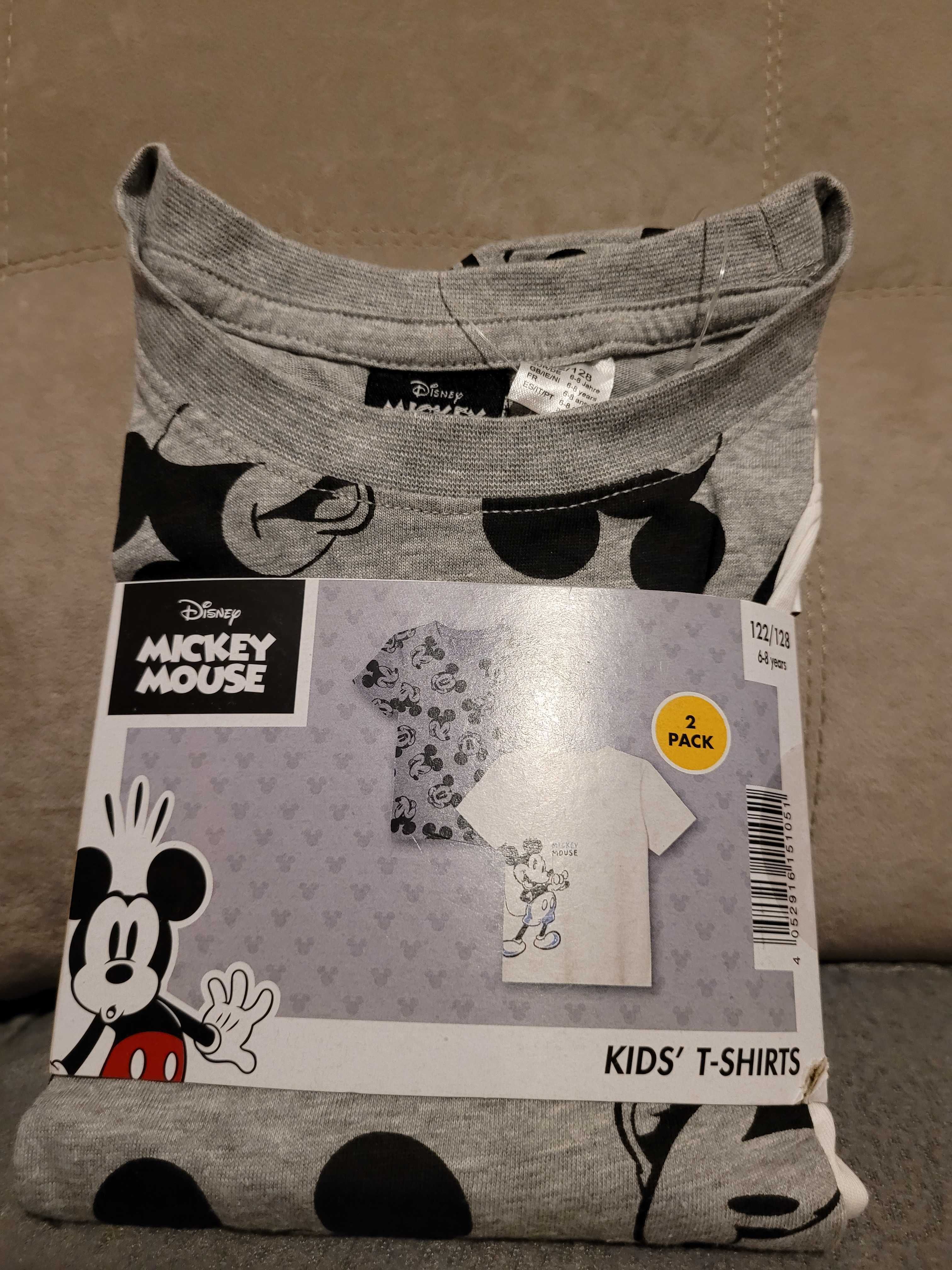 2 x nowa podkoszulka r. 122 / 128, Lupilu, dla chłopca, Myszka Mickey