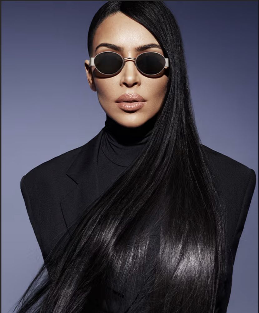 Kim Kardashian x Carolina Lemke okulary przeciwsłoneczne Złote