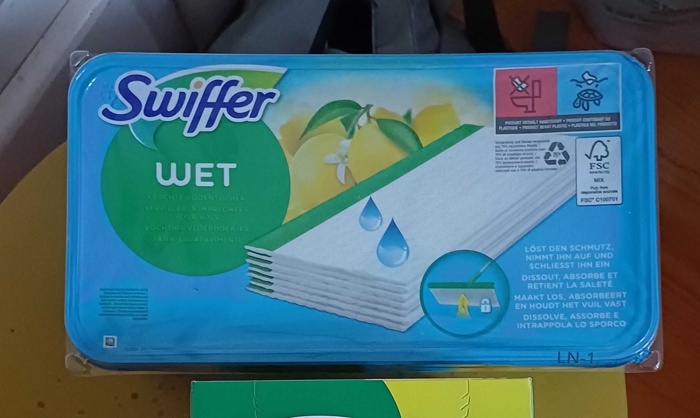 Swiffer Toalhetes húmidos com aroma fresco, 24 toalhetes