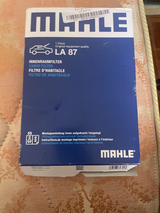 Filtro de ar MAHLE modelo LA 87