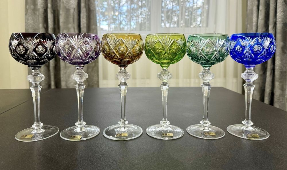 Хрустальные бокалы для вина WMF Cabinet Cristal GDR Германия