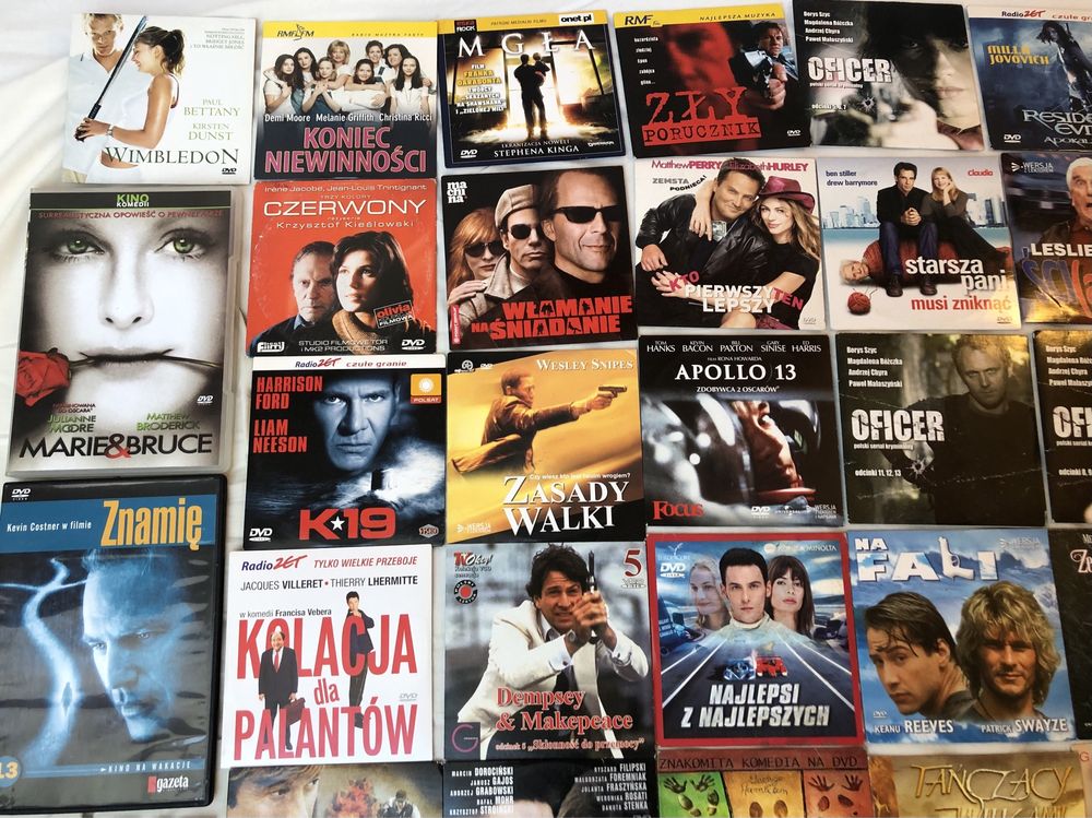 Wielka kolekcja plyt DVD 59 filmow