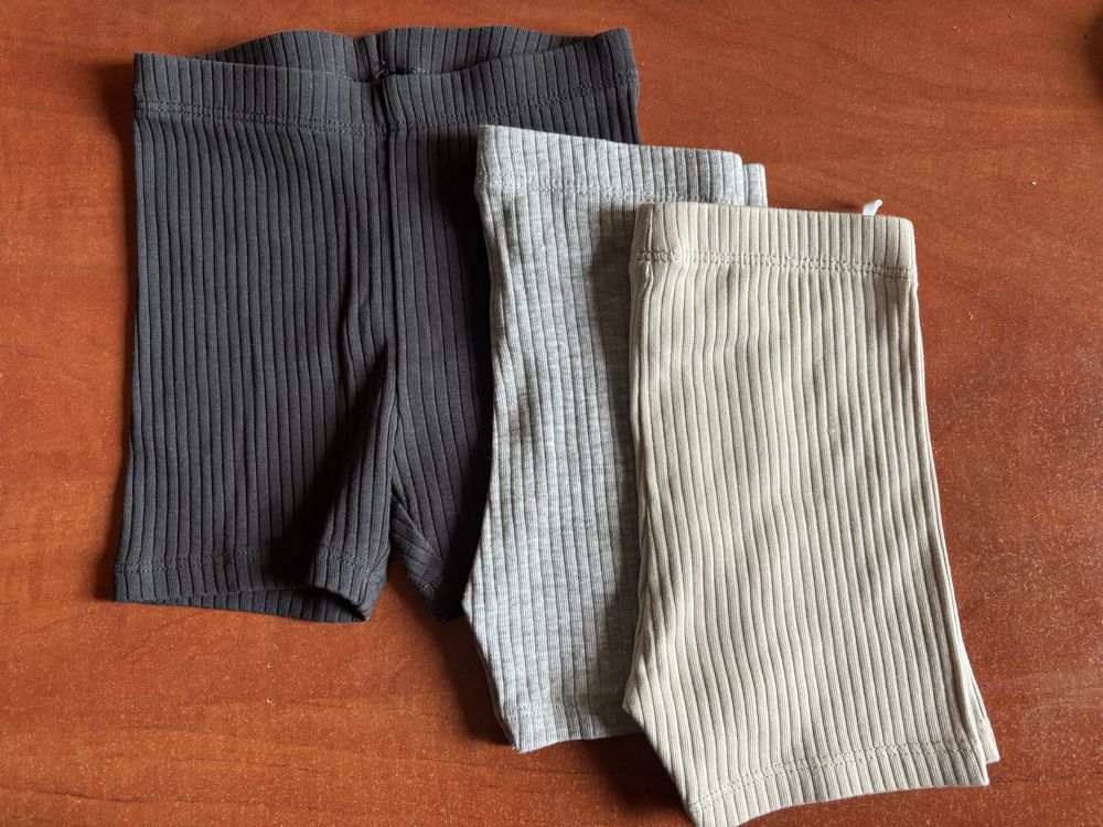 Kolarki, krotkie legginsy w prazki h&m 68