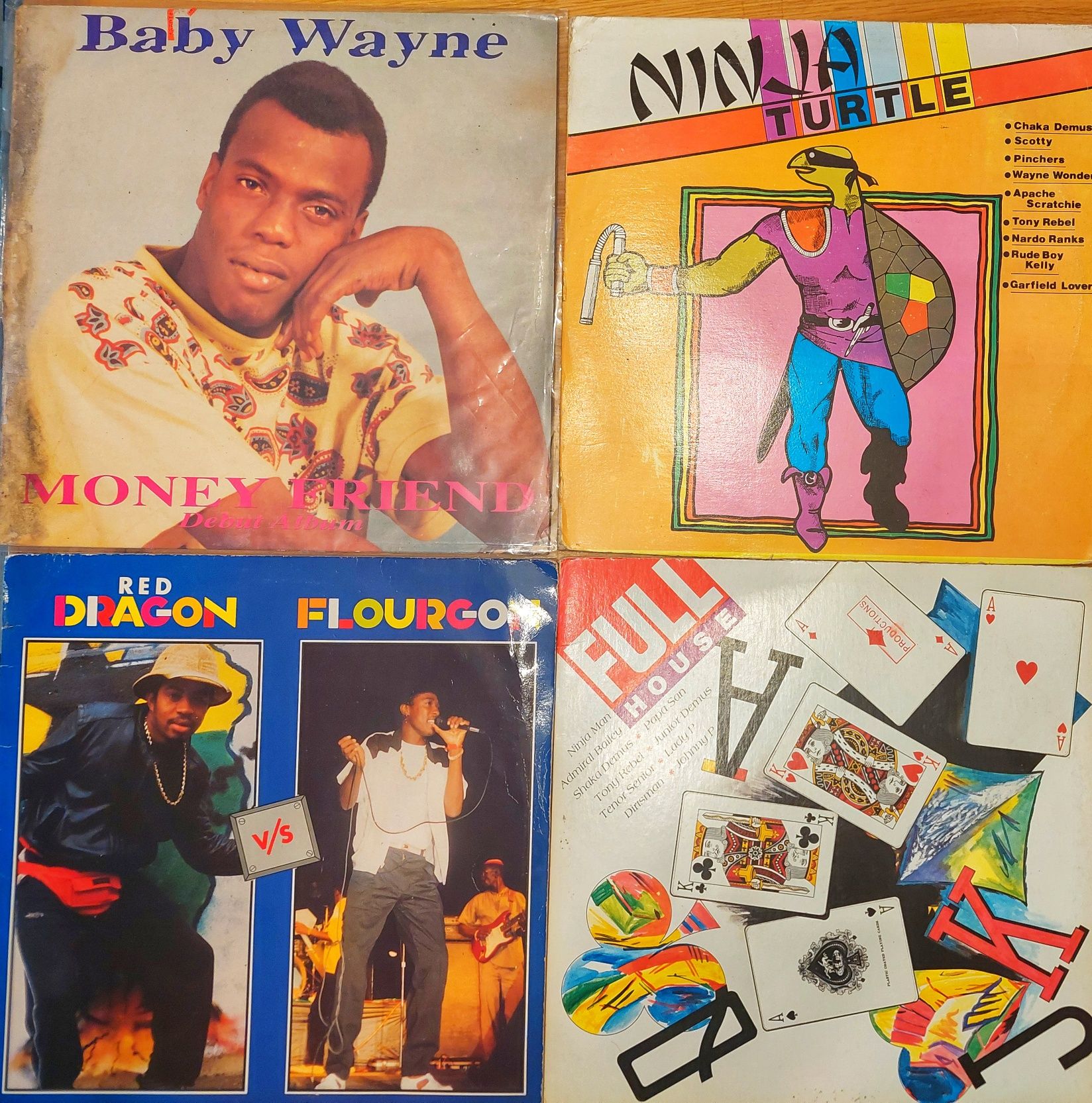 4 płyty vinylowe Reggae, Raggamuffin, Dub
