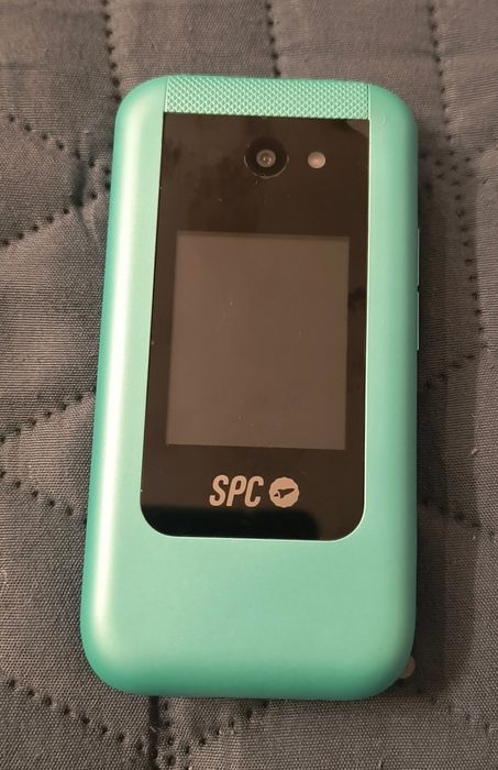 Nowy telefon komórkowy z klapką SPC Wild zielony Dual SIM