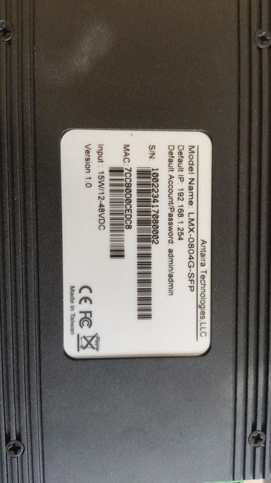 Комутатор Antaira LMX-0804G-SFP стан +++