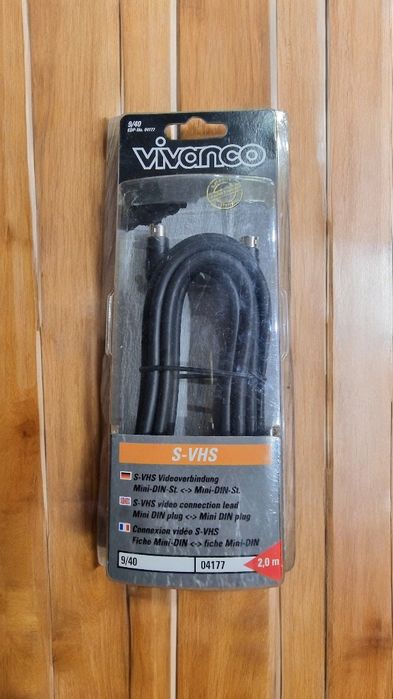 Kabel Vivanco - S-VHS symbol 9/40 oznaczenie
04177
dlugość 2 m
