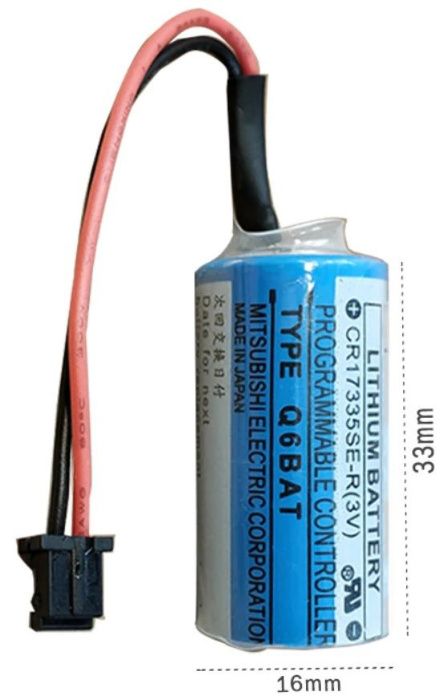 Bateria litowa z wtyczką do Mitsubishi 3V 1800mAh Q6BAT CR17335