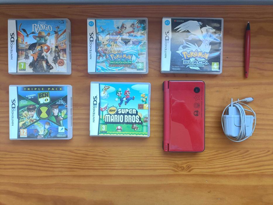 Nintendo Dsi XL Super Mario Bros 25th Anniversary + 5 jogos