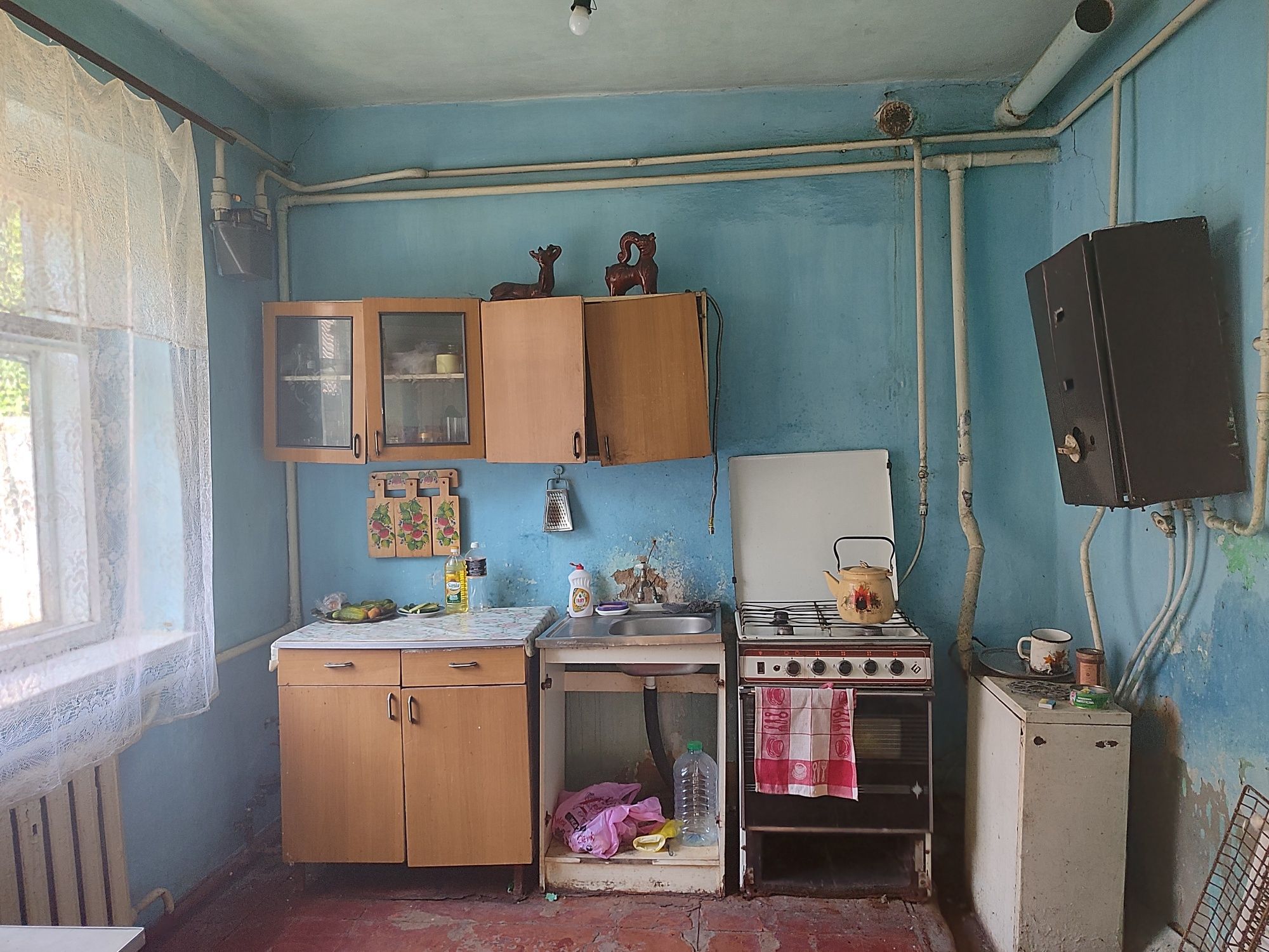 Будинок з великим подвір'ям в полтавській області.Торг.