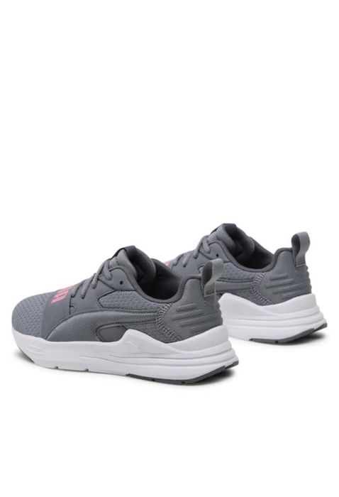 Кросівки puma run снікерси 36/37 розмір 23 см сірі сітка soft foam
