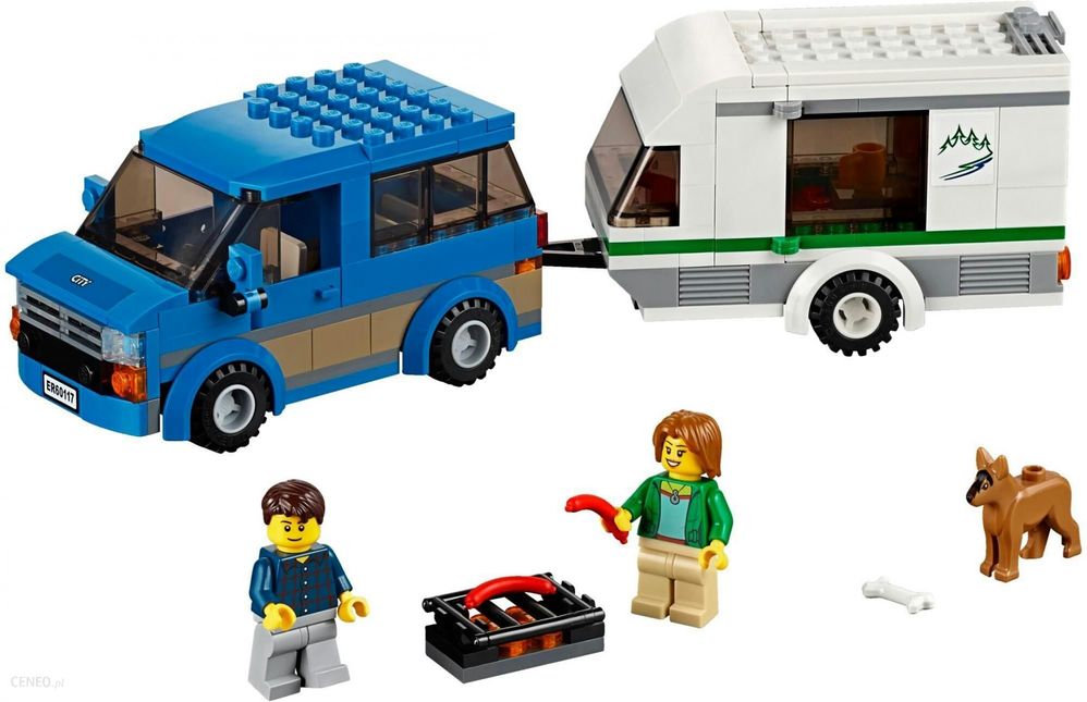 Lego City Van z przyczepą kempingową 60117