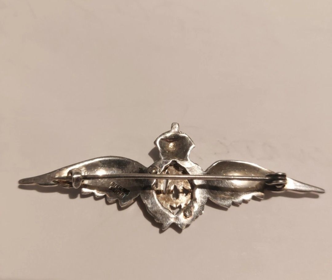 Pin da Segunda Guerra Mundial Royal Air Force em prata