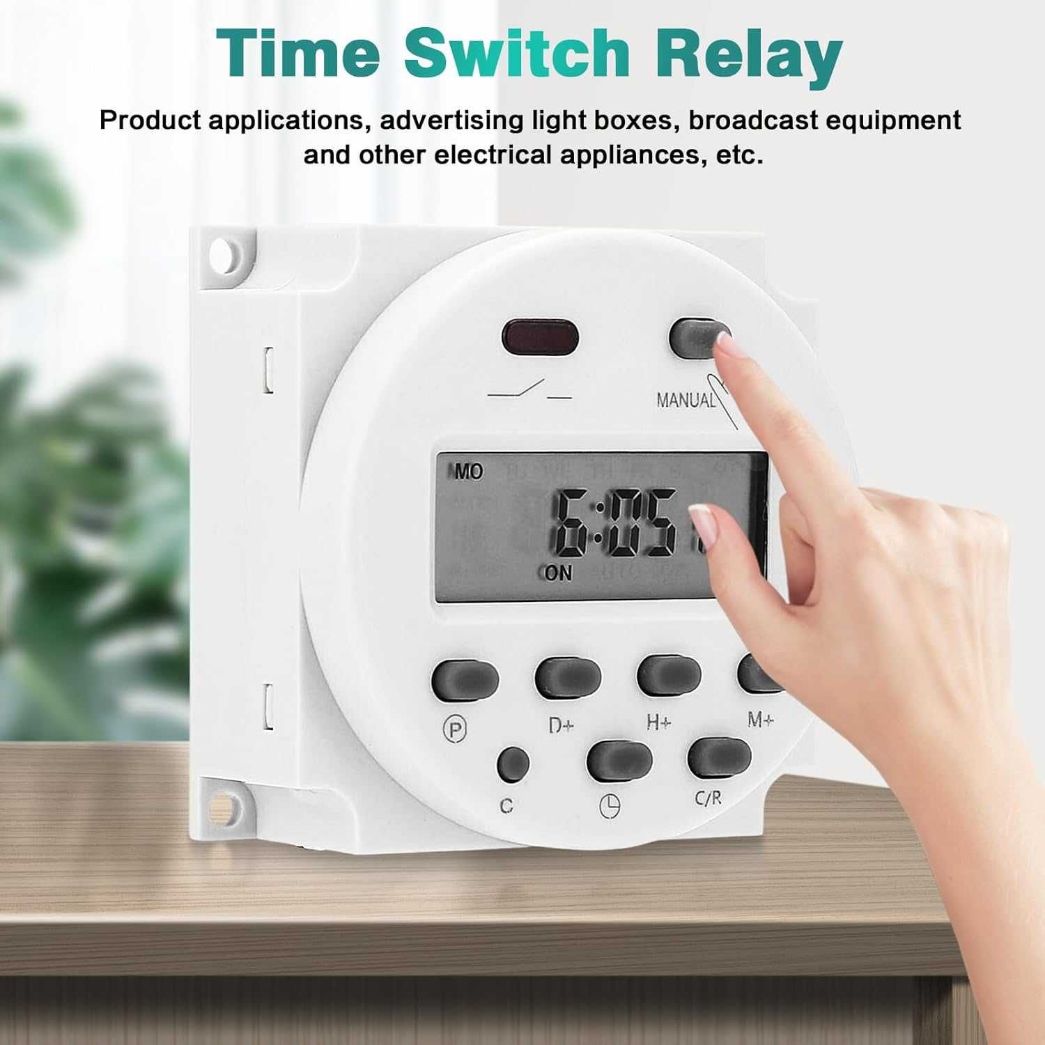 Zegar programowalny, CN101A DC 12 V, Tygodniowy timer przekaźnik