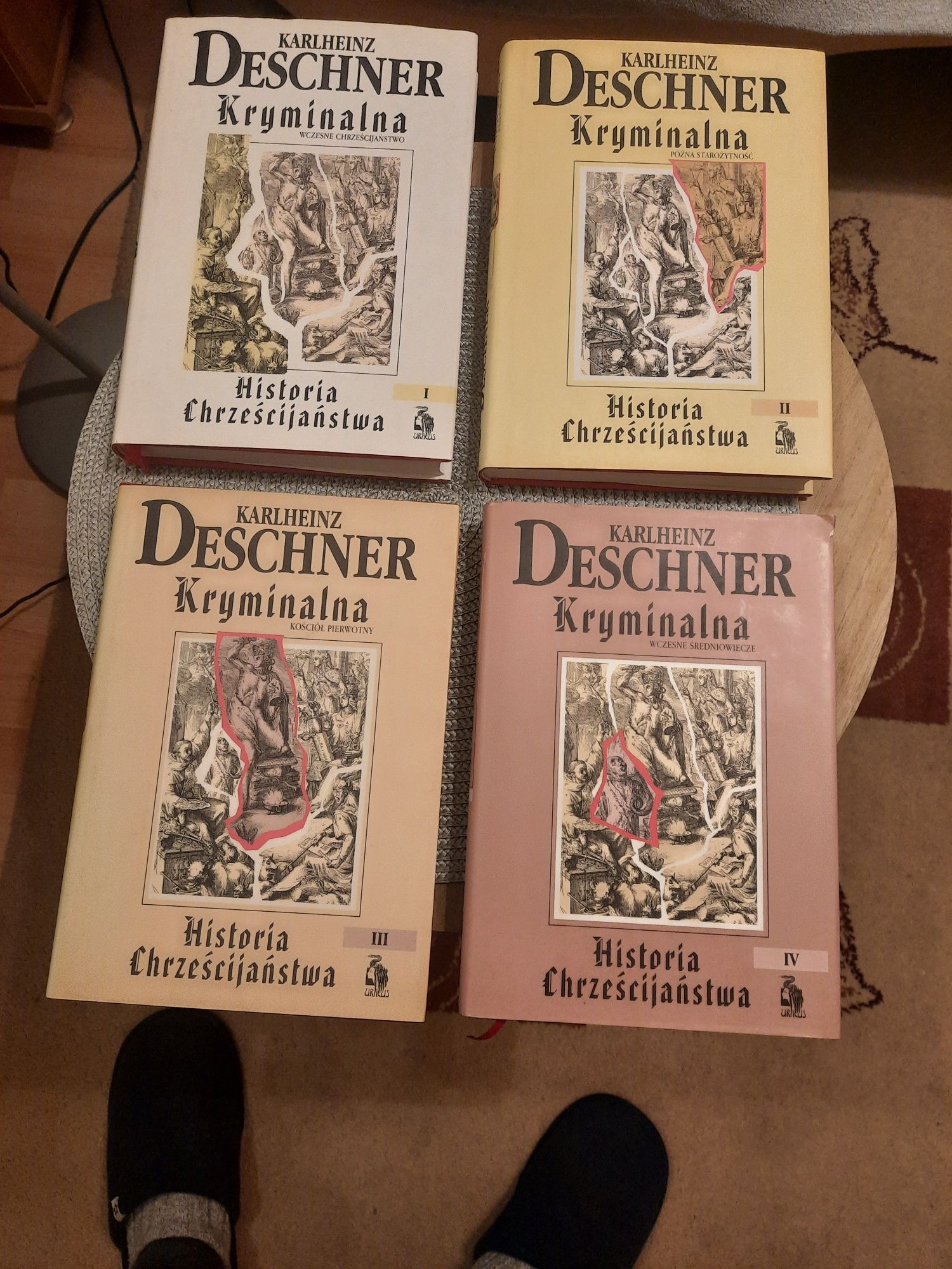 Kryminalna Historia Chrześcijaństwa Karlheinz Deschner tom 1,2,3,4