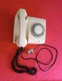 Stary telefon tarczowy wiszący PRL