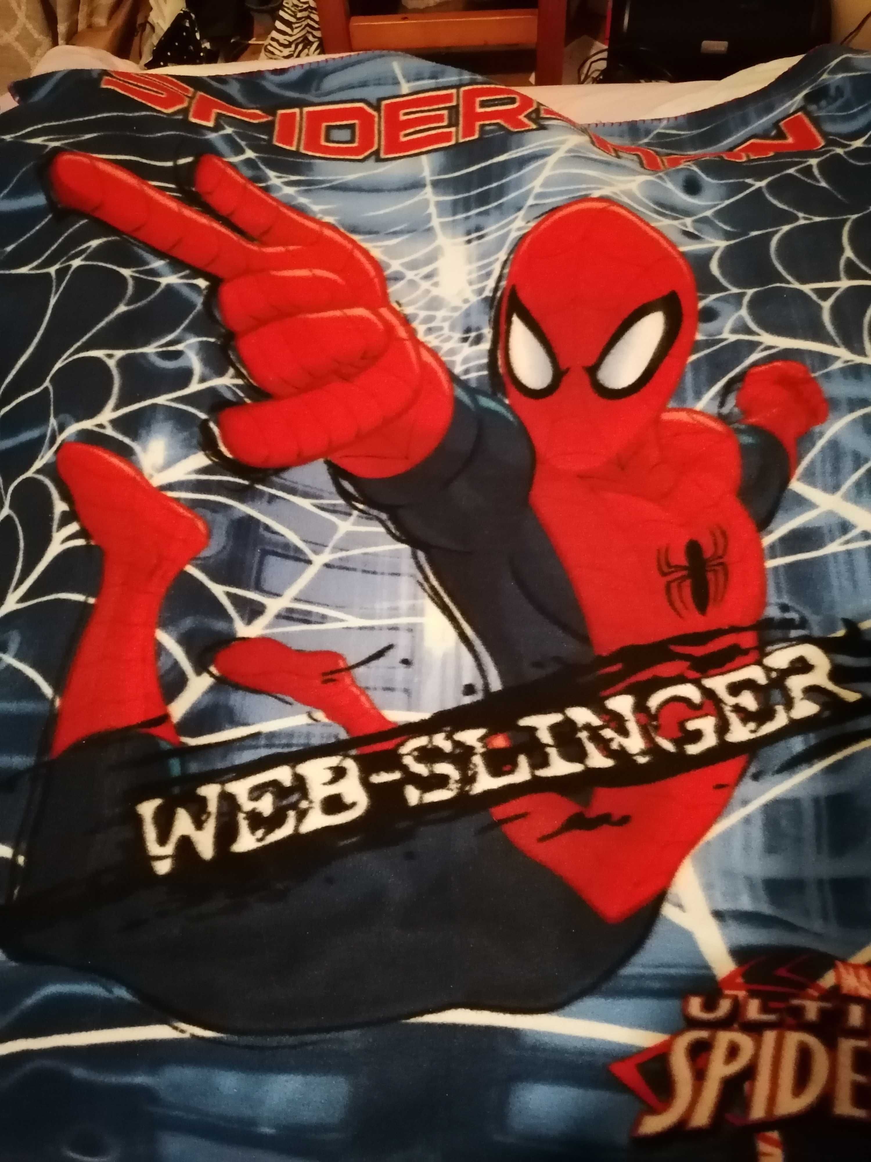 Homem-Aranha, mochila criança pequena+manta