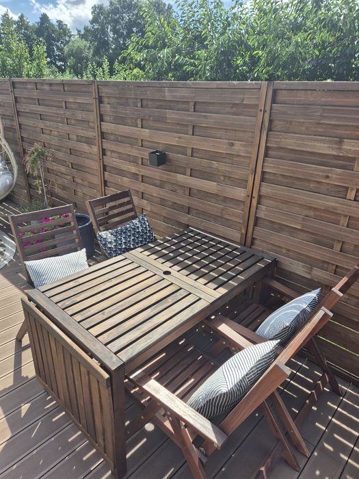 Stół ogrodowy drewniany rozkladany ikea rozkladany