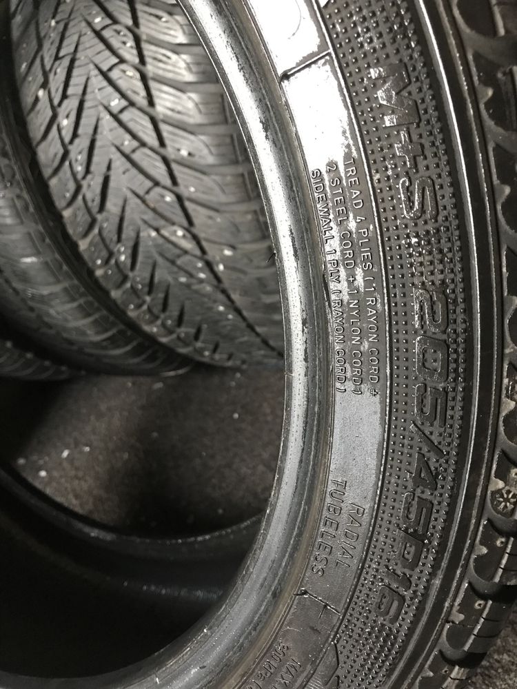 Opony zimowe 205/45R16 Goodyear Ultra Grip GW-3 bieżniki 7-7.2 mm