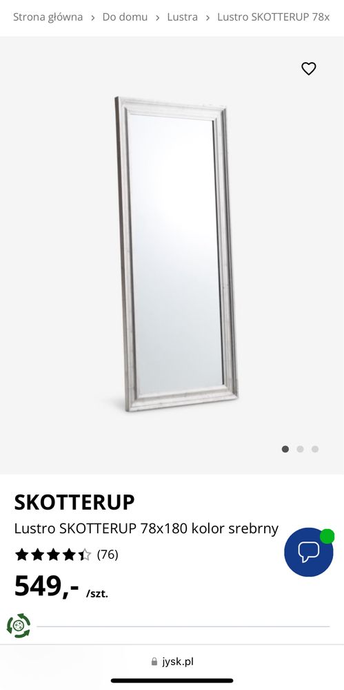 Lustro duże - Jysk Skotterup