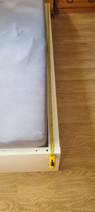 Łóżko Malm Ikea komplet z materacem pojedyncze