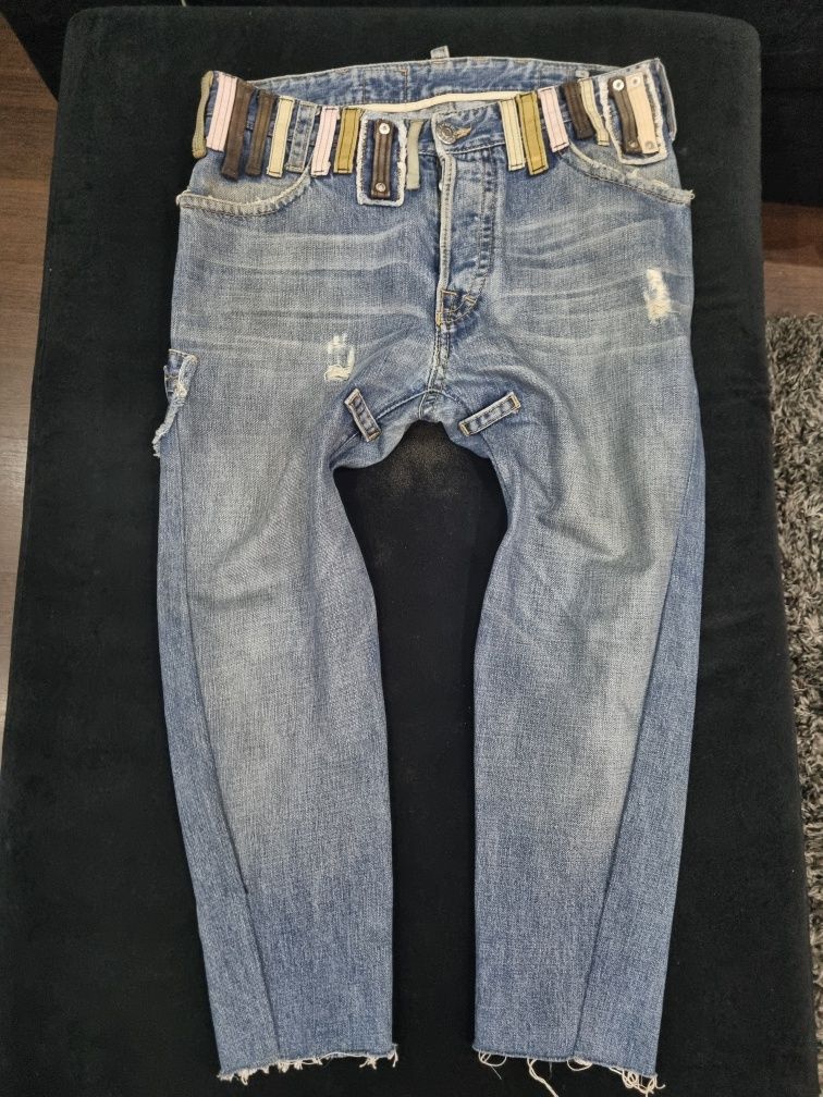 Dsquared calças "Belt Loop". Raras