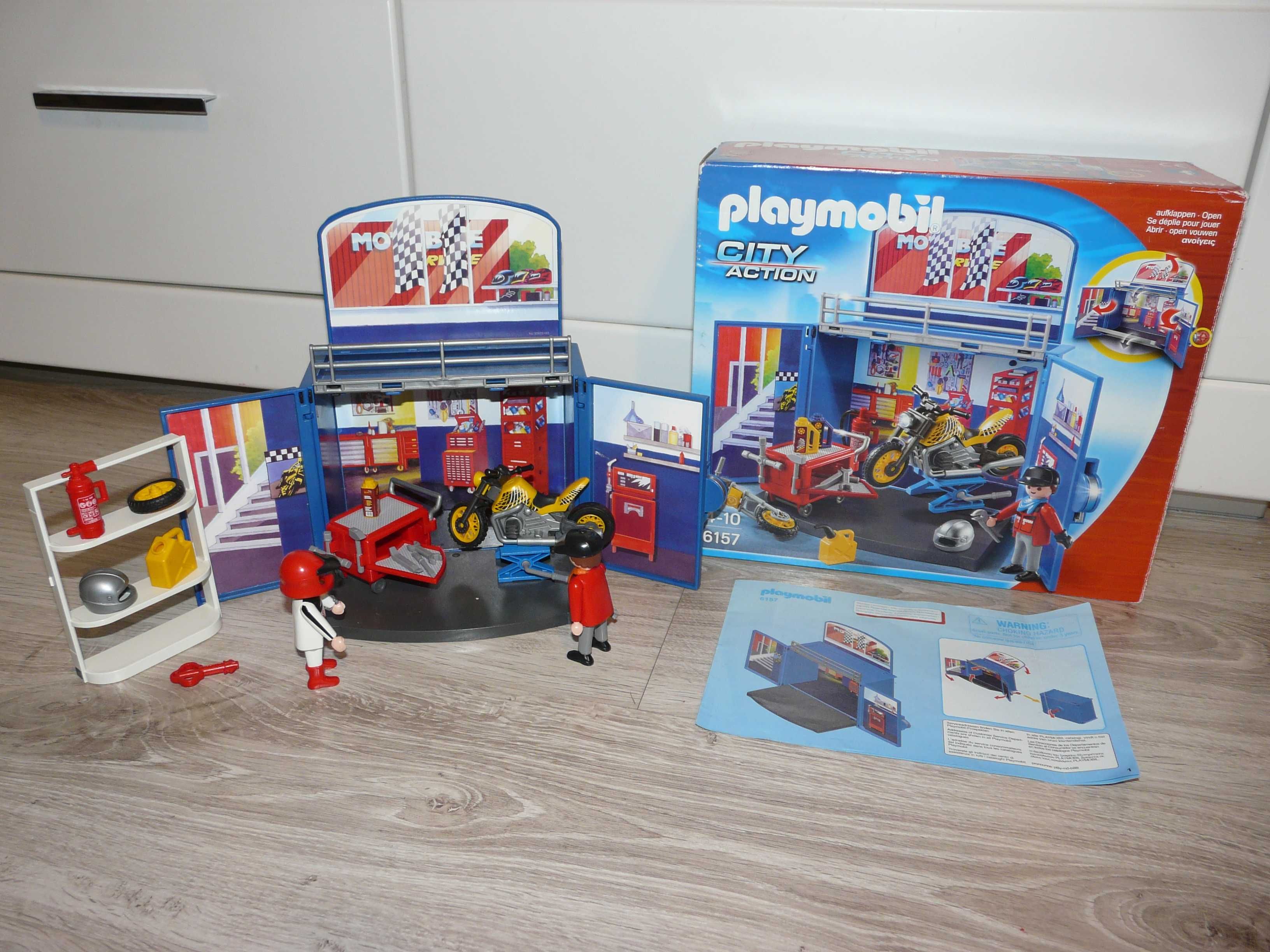 Playmobil box przenośny warsztat dla motorów rzadkość