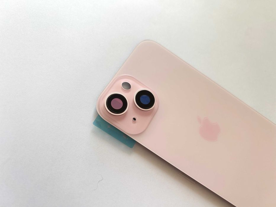 Tylna klapka iPhone 15 z ramką magnesami szkiełkami KOLOR RÓŻOWY