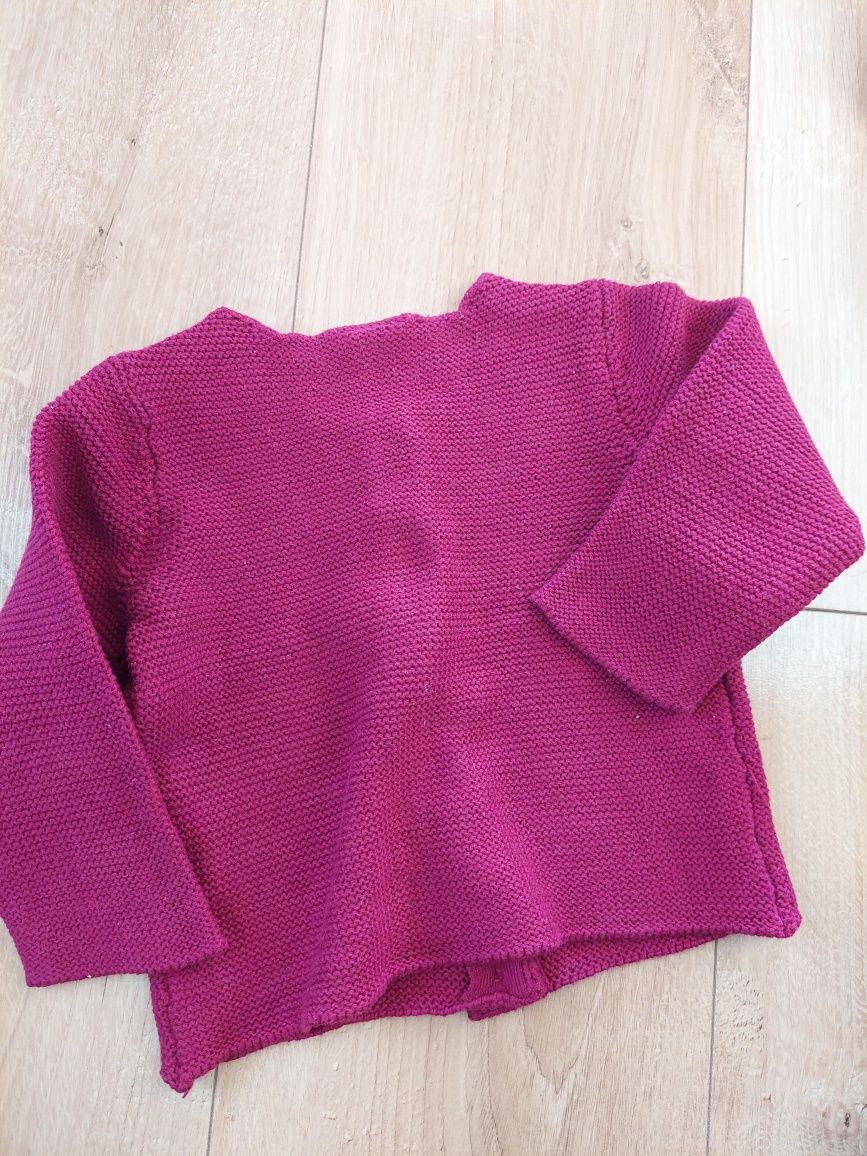 Bordowy sweter h&m 74