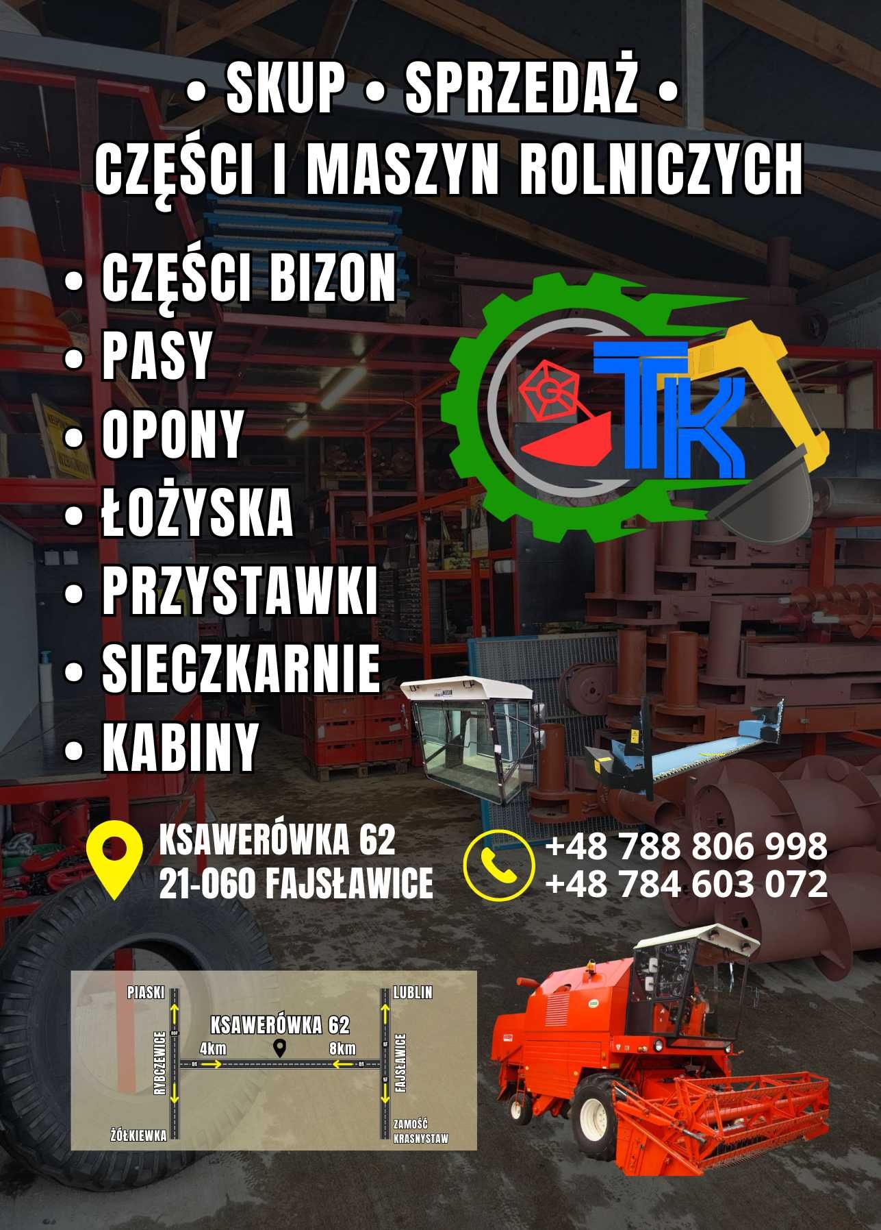 BIZON wszystkie częsci Nowe i uzywane BIZON Z056 Z058
