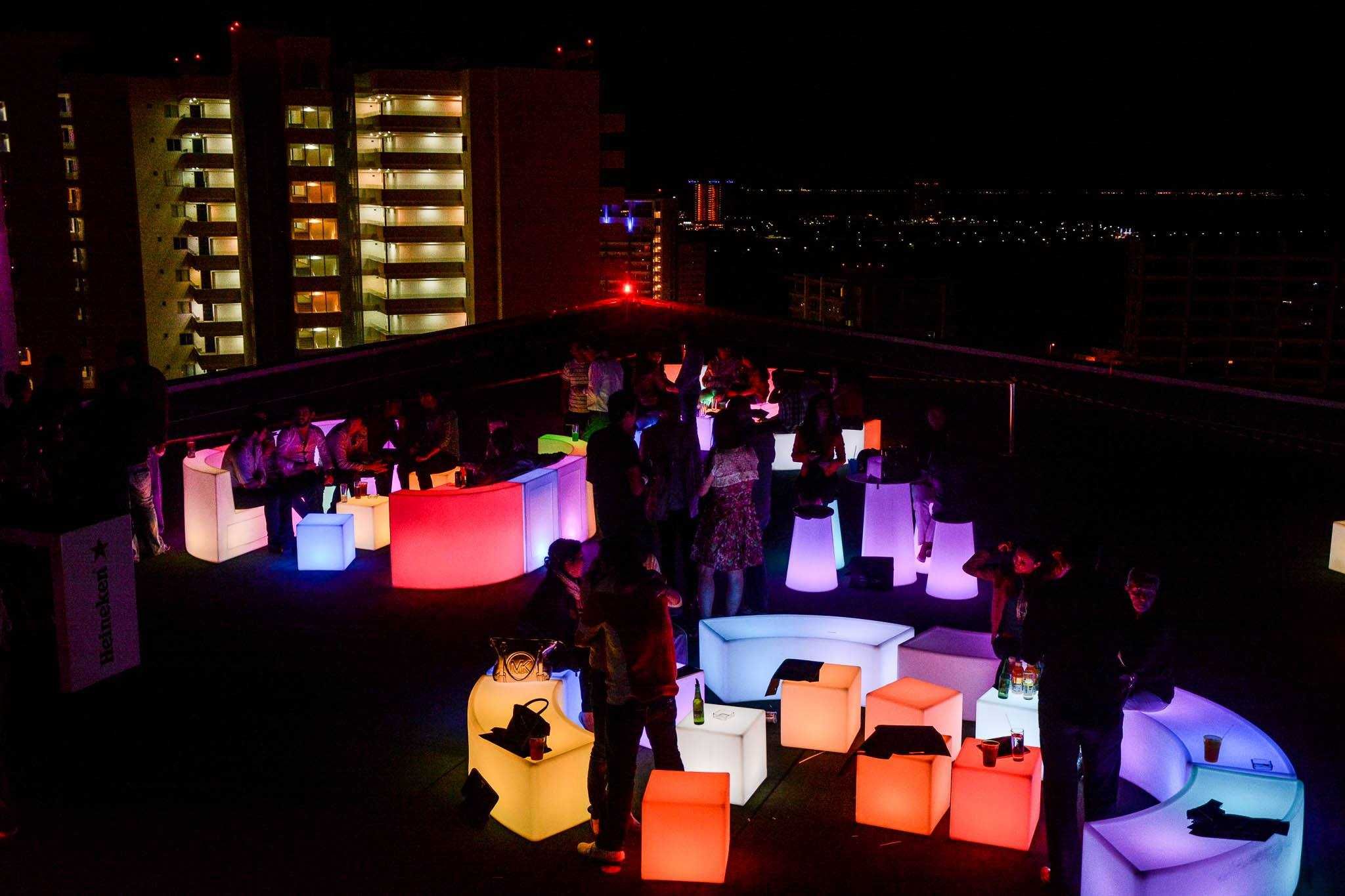 Mobiliario led para eventos