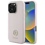 Guess GUHCP16LM4DGPP iPhone 16 Pro 6.3" jasnoróżowy/pink hardcase Sili