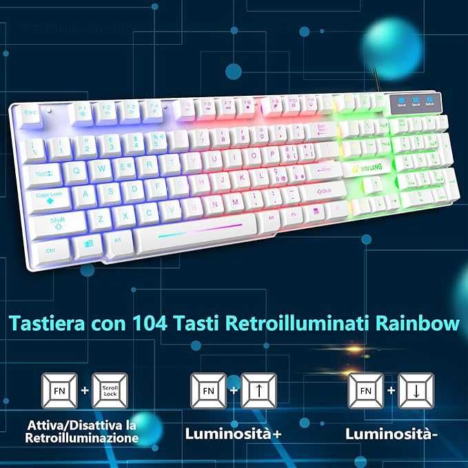 Klawiatura, mysz i adapter do gier