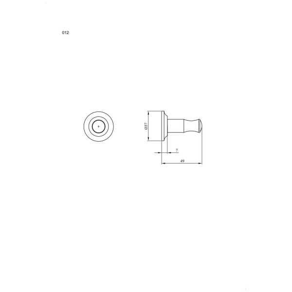 Wieszak pojedynczy ANDEX Classic 012CC chrom *powystawowe*