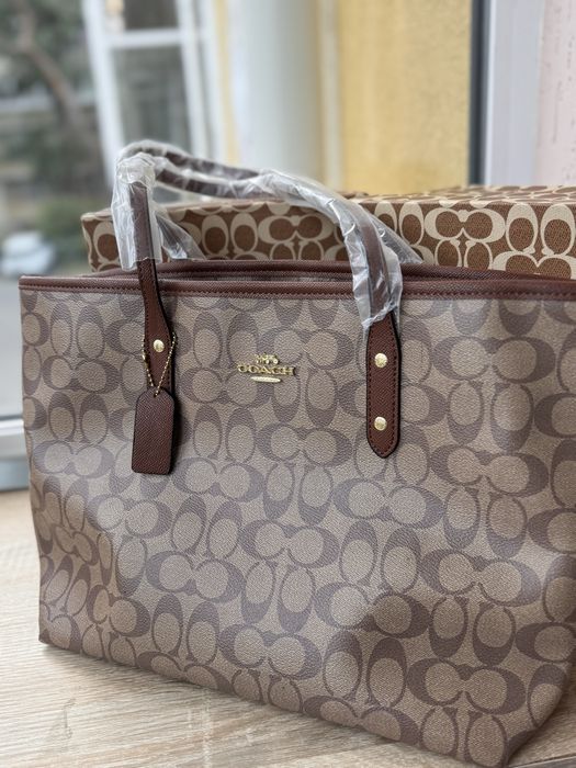 Жіночі сумки шопери 32 см та 42 смсм Coach | а4 формат
