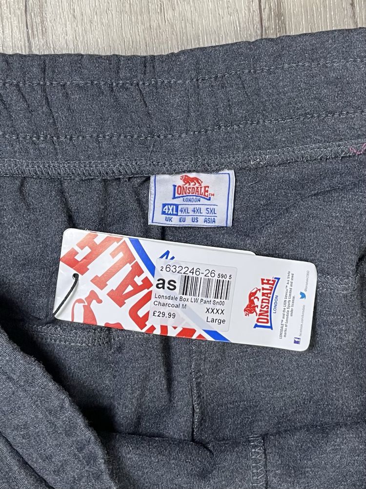 Lonsdale London штаны 4XL размер спортивные серые оригинал
