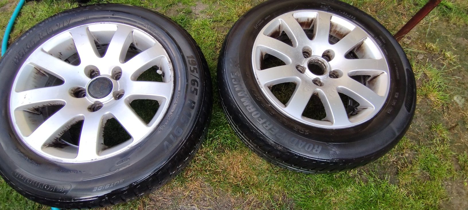Orginalne alufelg 5x112 15r ronal volkswagen i z oponami letnimi