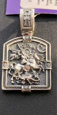 Ладанка Георгий, серебро 925