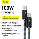 Кабель Baseus з чіпом Type-C to Type-C 100W / 1Mетр Швидка Зарядка