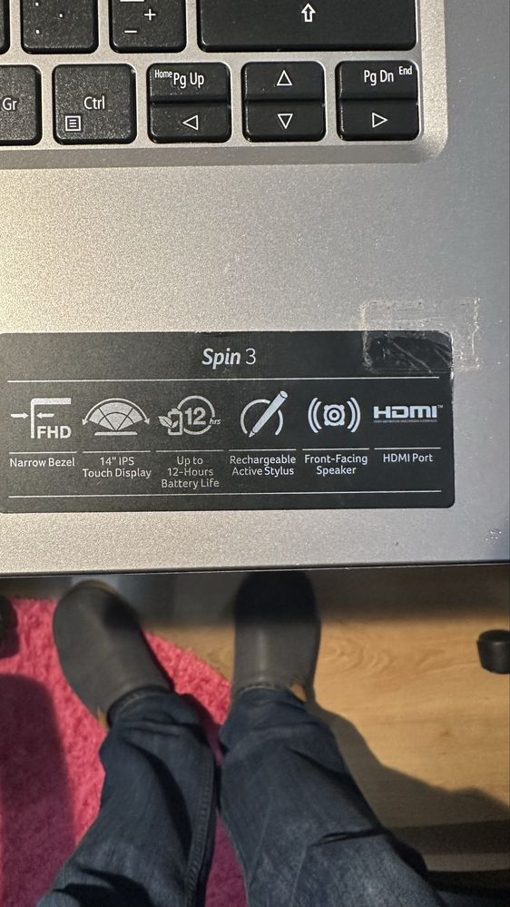 Computador acer hibrido spin 3