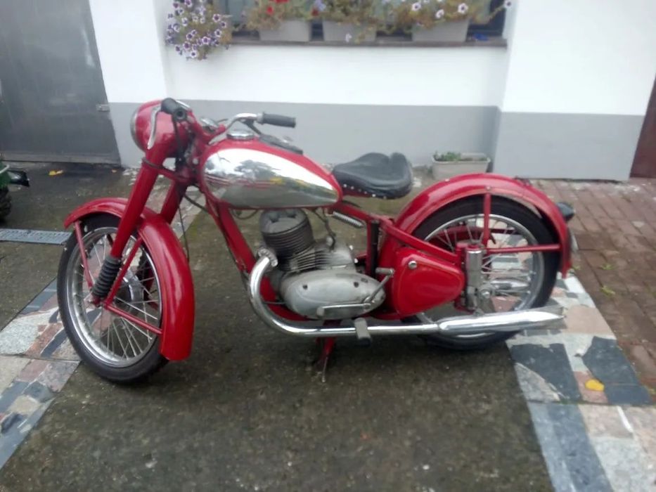 Jawa 250 Jawa Perak 250 1954 z dokumentami