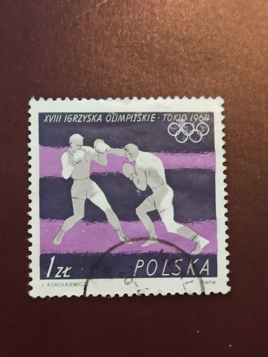 Znaczek Polska 1964 olimpiada
