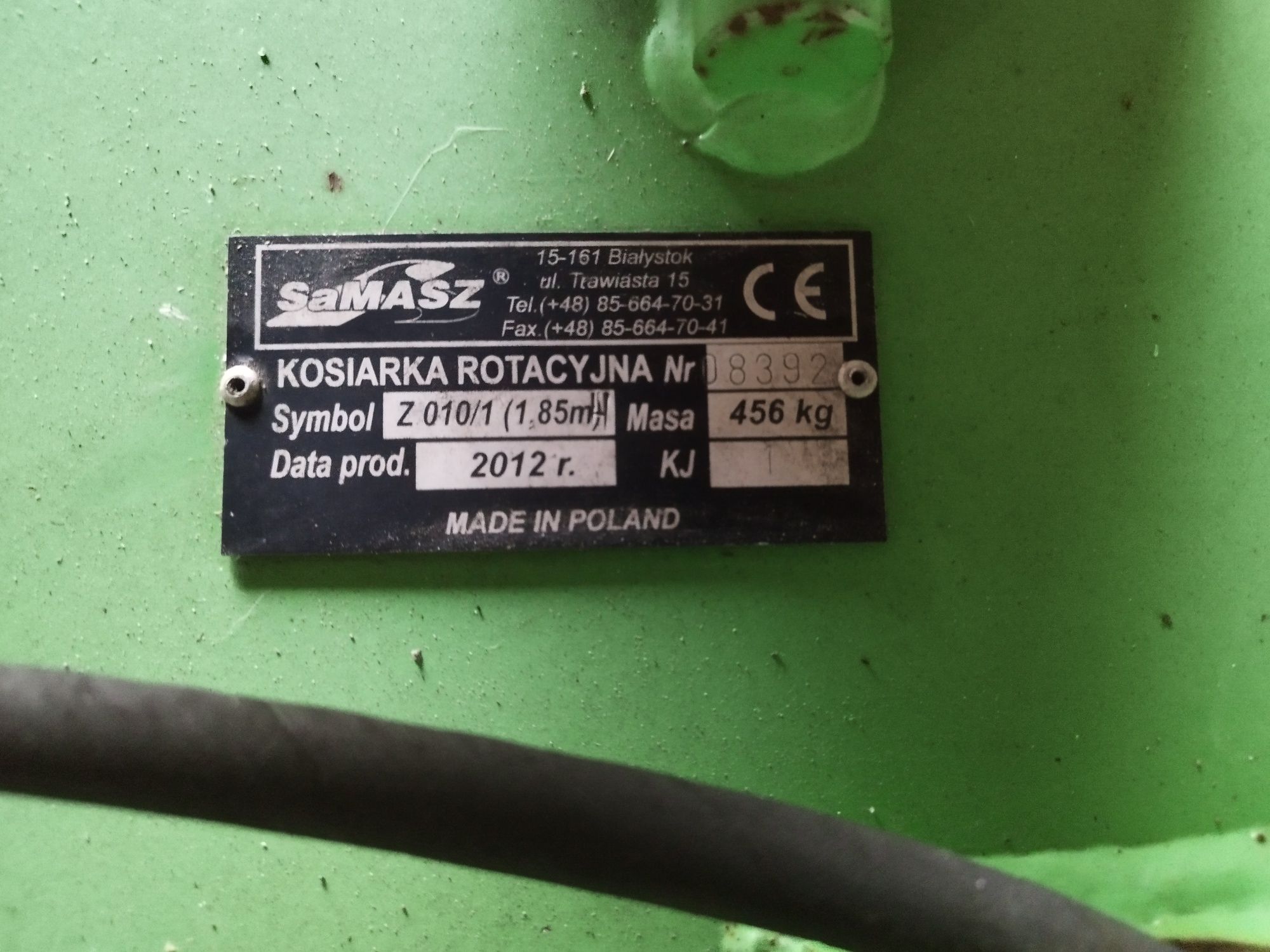 Kosiarka rotacyjna SaMasz Z010/1  1.85m