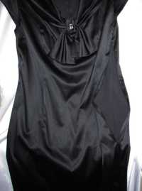 sukienka mała czarna 44 krótki rękaw