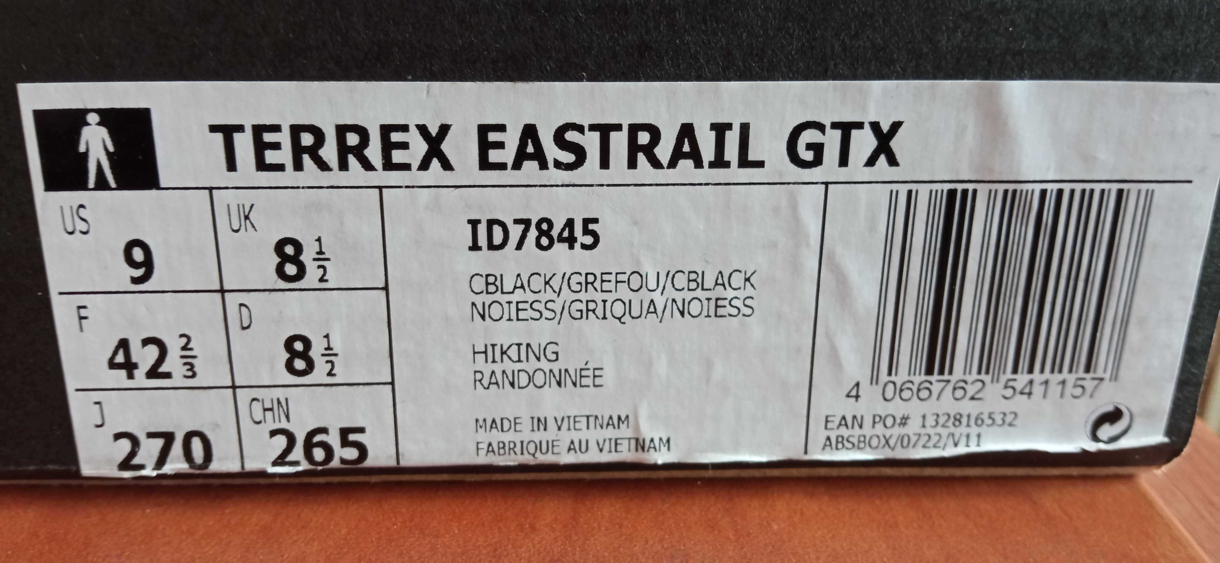 Adidas Terrex Eastrail GTX 42 2/3 jak nowe!!!