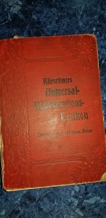 Bardzo stara książka Lexikon Universal Konversations z roku 1906