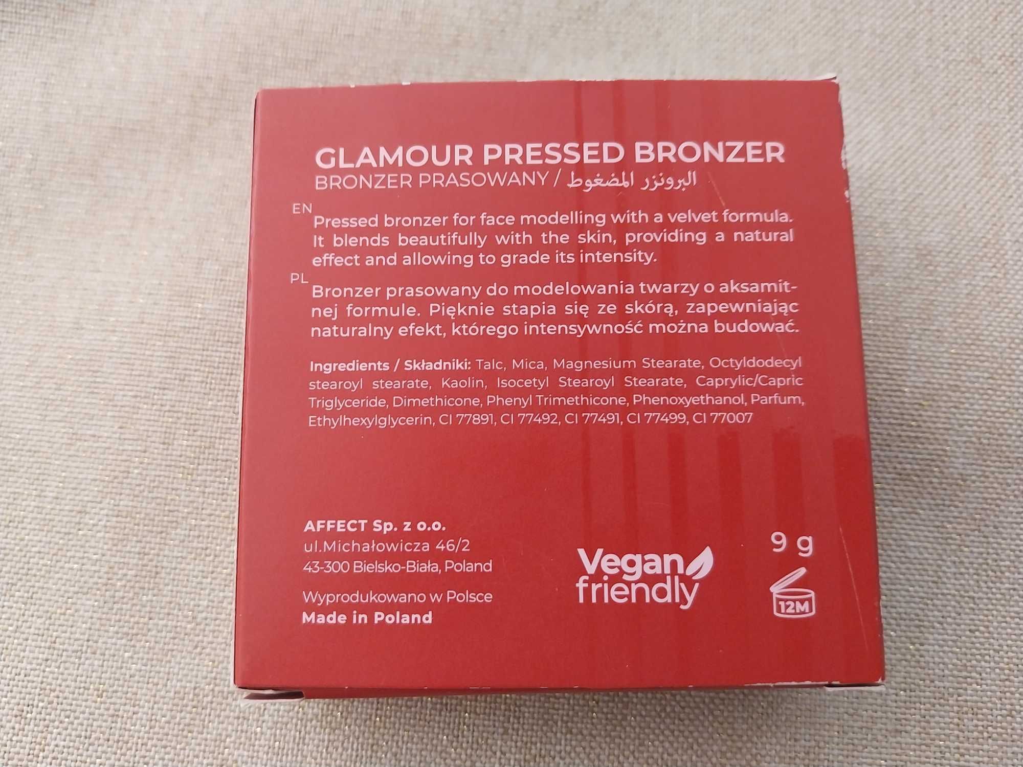 Affect GLAMOUR  Bronzer prasowany  - G-0010 BRAZIL  9g