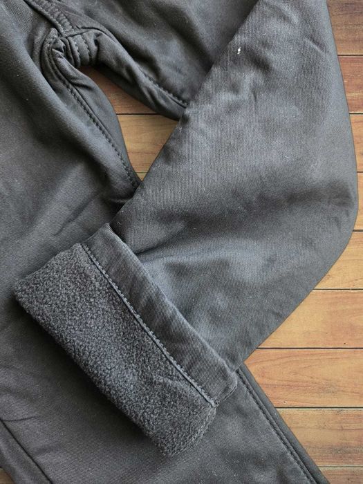 Ocieplane spodnie dla chłopca czarne 7-8 lat